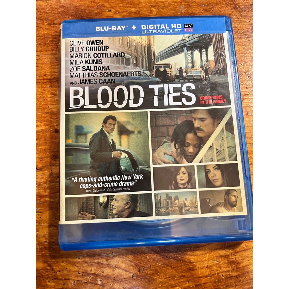 Blood Ties Blu-ray Clive Owen Billy Crudup Mila Kunis 2013 Crime Drama Movie